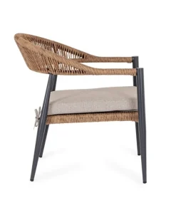 Bizzotto POLTRONA C-BR C-C JANDIA ANTRAC/NATURAL