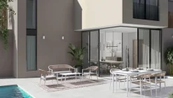 Outlet Bizzotto POLTRONA C-BR C-C JANDIA BIANCO/BEIGE