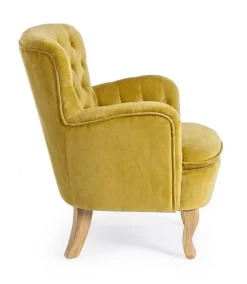 Discount Bizzotto POLTRONA COLOR SENAPE - ORLINS