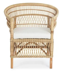 Hot Bizzotto POLTRONA CON CUSCINO IN FIBRE NATURALI - JOSEFINA