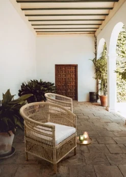 Hot Bizzotto POLTRONA CON CUSCINO IN FIBRE NATURALI - JOSEFINA