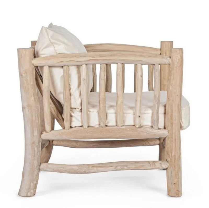Hot Bizzotto POLTRONA CON CUSCINO IN TEAK - SAHEL