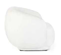 Best Bizzotto POLTRONA EFFETTO BOUCLE' BIANCO - TECLA