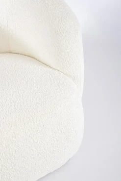 Best Bizzotto POLTRONA EFFETTO BOUCLE' BIANCO - TECLA