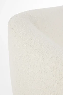 Hot Bizzotto POLTRONA EFFETTO BOUCLE' BIANCO - CLAUDINE