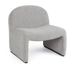 Outlet Bizzotto POLTRONA EFFETTO BOUCLE' GRIGIO - BASSILLA