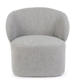 Outlet Bizzotto POLTRONA EFFETTO BUCLE' GRIGIO - BABILA