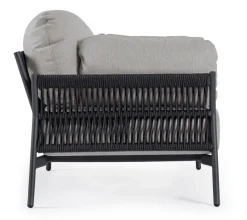 Best Bizzotto POLTRONA IN ALLUMINIO ANTRACITE QS22/GRAPHITE- PARDIS