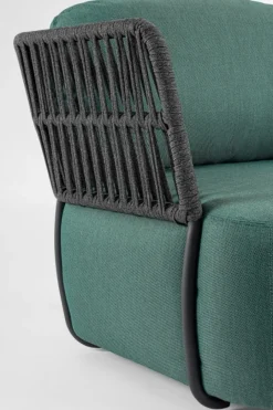 Bizzotto POLTRONA IN ALLUMINIO ANTRACITE - PALMER