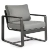 Sale Bizzotto POLTRONA IN ALLUMINIO ANTRACITE YK13 - MERRIGAN