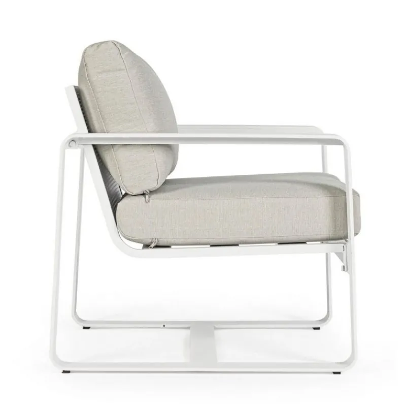 Sale Bizzotto POLTRONA IN ALLUMINIO BIANCO YK11 - MERRIGAN