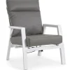 Outlet Bizzotto POLTRONA IN ALLUMINIO BIANCO JX11 - KLEDI