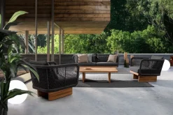 Clearance Bizzotto POLTRONA IN CORDA PER ESTERNO - XYLIA DARK