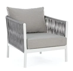 Best Bizzotto POLTRONA IN CORDA PER ESTERNO BIANCO WG20 - FLORENCIA