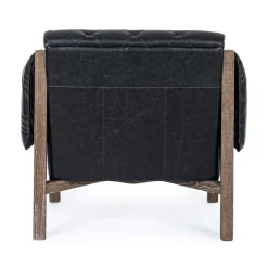 Best Bizzotto POLTRONA IN ECOPELLE NERO - HARRISON