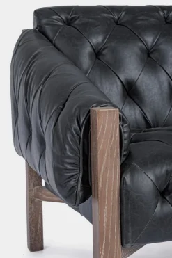 Best Bizzotto POLTRONA IN ECOPELLE NERO - HARRISON