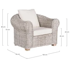 Discount Bizzotto POLTRONA IN FIBRE NATURALI - COBA