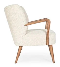 Best Bizzotto POLTRONA IN LEGNO BIANCA - MORITZ