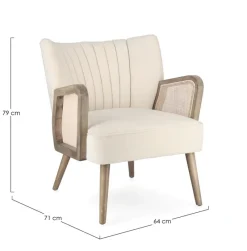 Bizzotto POLTRONA IN LEGNO NATURAL - VIRNA