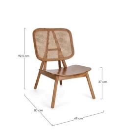 Outlet Bizzotto POLTRONA IN LEGNO NATURALE - YVES