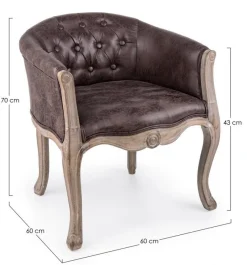 Discount Bizzotto POLTRONA IN TESSUTO - DIVA