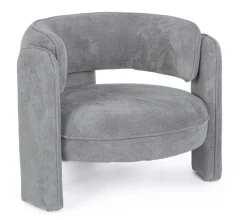 Hot Bizzotto POLTRONA IN TESSUTO GRIGIO - AISHA