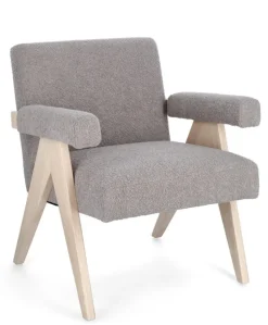 Outlet Bizzotto POLTRONA IN TESSUTO TORTORA - FAIZA