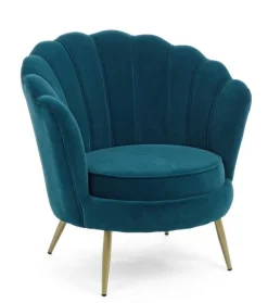 Clearance Bizzotto POLTRONA IN VELLUTO BLU - GILIOLA