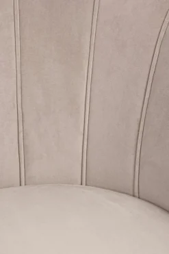 Outlet Bizzotto POLTRONA IN VELLUTO GRIGIO CHIARO - GILIOLA