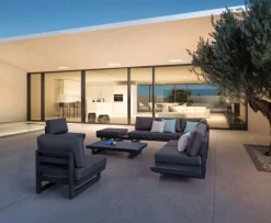 Clearance Bizzotto POLTRONA MODULARE IN ALLUMINIO ANTRACITE WG21 - INFINITY