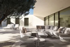 New Bizzotto POLTRONA MODULARE IN ALLUMINIO BIANCO WG20 - INFINITY