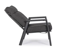 Online Bizzotto POLTRONA RECLINABILE IN ALLUMINIO ANTRACITE JX55 - KLEDI