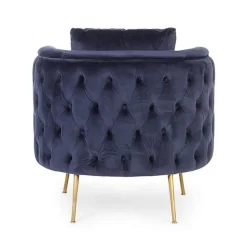 Clearance Bizzotto POLTRONA SFODERABILE BLU - TENBURY