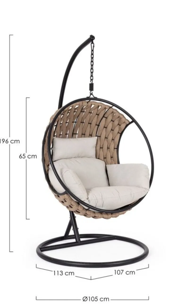 New Bizzotto POLTRONA SOSPESA C-C GALAPAGOS SAND