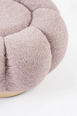 Hot Bizzotto POUF EFFETTO BOUCLE' ROSA ANTICO - FLOREL