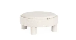 Clearance Bizzotto POUF TANYA C-VASS TONDO BIANCO