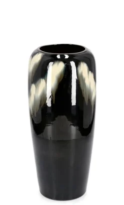 Discount Bizzotto P.VASO COIRA ALTO NERO MELANGE H59