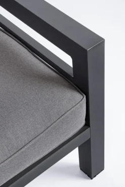 Hot Bizzotto SALOTTO ANGOLARE IN ALLUMINIO ANTRACITE PG61 - HENDRIX