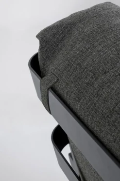 Outlet Bizzotto SALOTTO IN ALLUMINIO ANTRACITE JX55 - TRUMAN