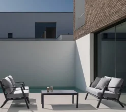 Clearance Bizzotto SALOTTO IN ALLUMINIO ANTRACITE YK13 - HARLEY