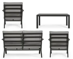 Clearance Bizzotto SALOTTO IN ALLUMINIO ANTRACITE YK13 - HARLEY