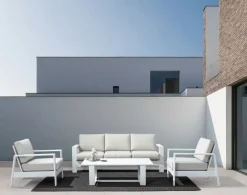 New Bizzotto SALOTTO IN ALLUMINIO BIANCO YK11 - BALTIC