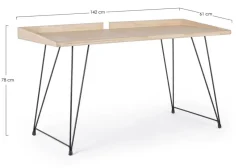 New Bizzotto SCRIVANIA IN LEGNO - DISTRICT