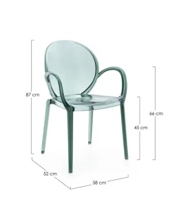 Outlet Bizzotto SEDIA C-BR CAMILLA MINT