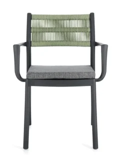 Discount Bizzotto SEDIA C-BR C-C ALVIN ANTRACITE/VERDE