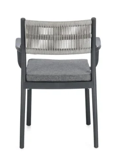 Outlet Bizzotto SEDIA C-BR C-C ALVIN ANTRACITE/GRIGIO CH
