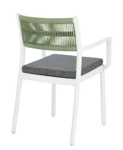 Clearance Bizzotto SEDIA C-BR C-C ALVIN BIANCO/VERDE