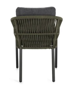 Outlet Bizzotto SEDIA C-BR C-C GALDANA ANTRACITE/VERDE