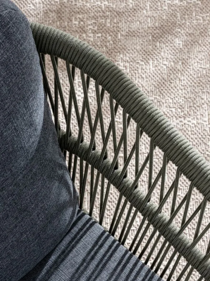 Outlet Bizzotto SEDIA C-BR C-C GALDANA ANTRACITE/VERDE