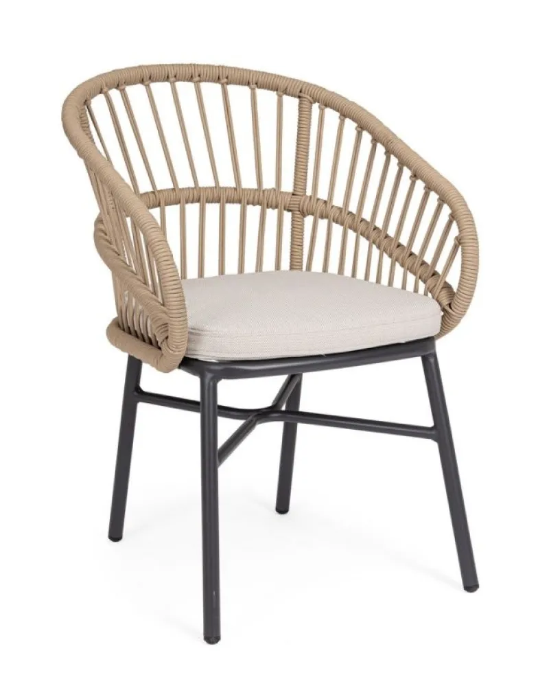 Outlet Bizzotto SEDIA C-BR C-C ODIVELAS BEIGE